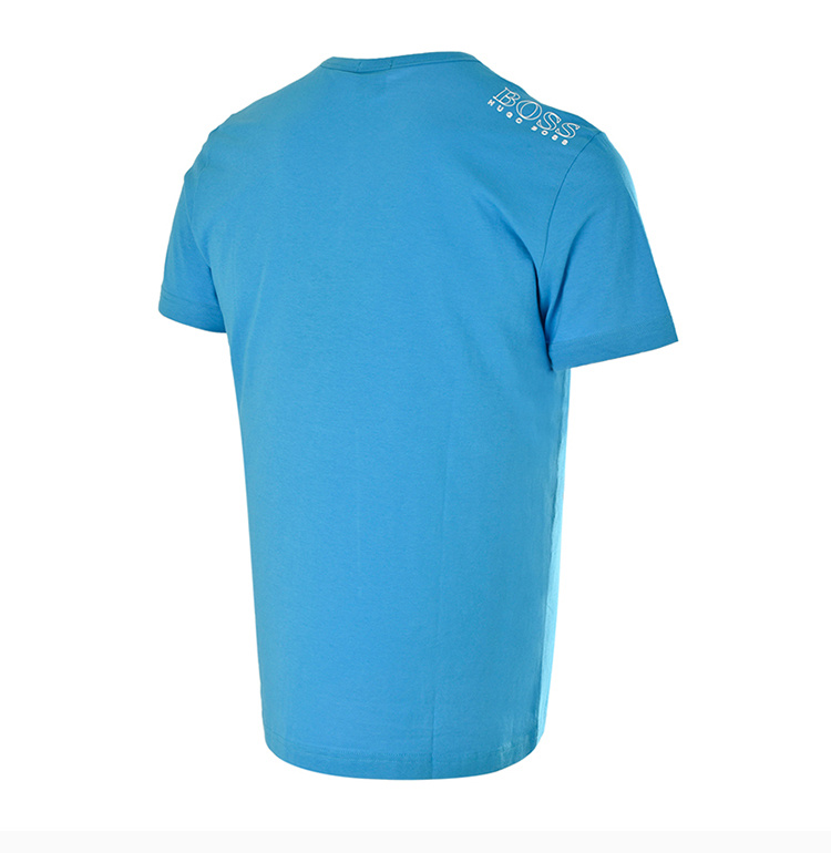 商品Hugo Boss|Hugo Boss 雨果博斯 男士短袖T恤蓝色 TEE-50399333-431,价格¥391,第8张图片详细描述