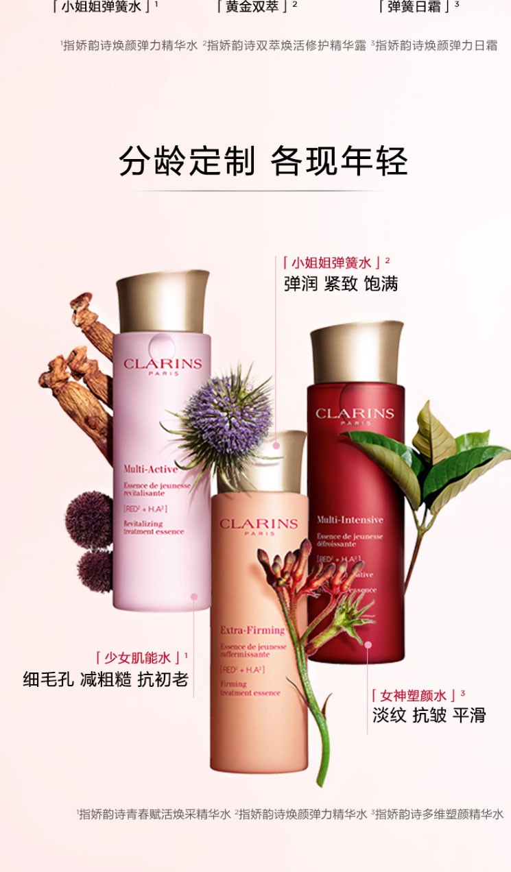 商品[国内直发] Clarins|CLARINS娇韵诗「新版小姐姐精华水」焕颜紧致弹簧水200ml 焕活紧致爽肤水弹润饱满,价格¥237,第10张图片详细描述