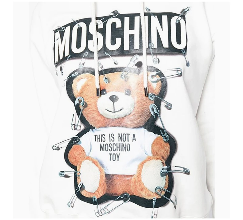 商品Moschino|Moschino 莫斯奇诺 女士白色印花棉质卫衣 EV1705-5527-1002,价格¥2135,第8张图片详细描述