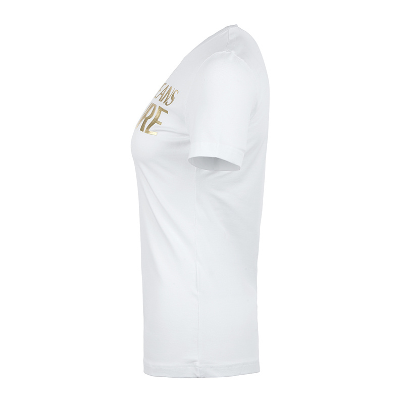 商品[国内直发] Versace|VERSACE JEANS 女白色短袖T恤 72HAHT01-CJ03T-G03,价格¥361,第5张图片详细描述