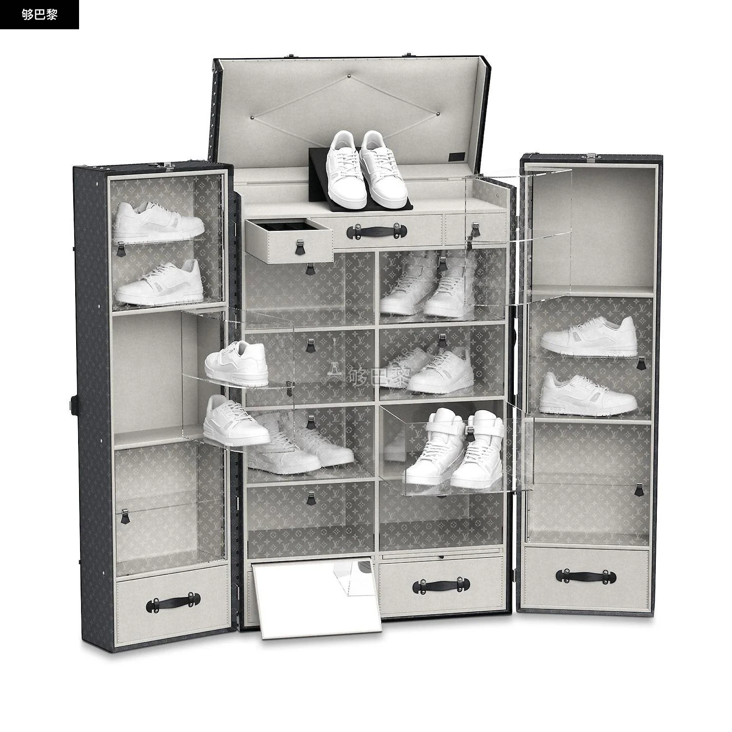 商品Louis Vuitton|【预售】 LV路易威登 25春夏 男士 收纳包 SNEAKER ECLIPSE 硬箱 M20146 ,价格¥2062818,第2张图片详细描述