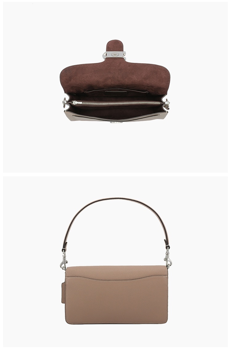 商品Coach|Coach 蔻驰  Tabby小号女士皮质单肩手提信封包 73995LHTAU 送礼好物,价格¥2749,第5张图片详细描述