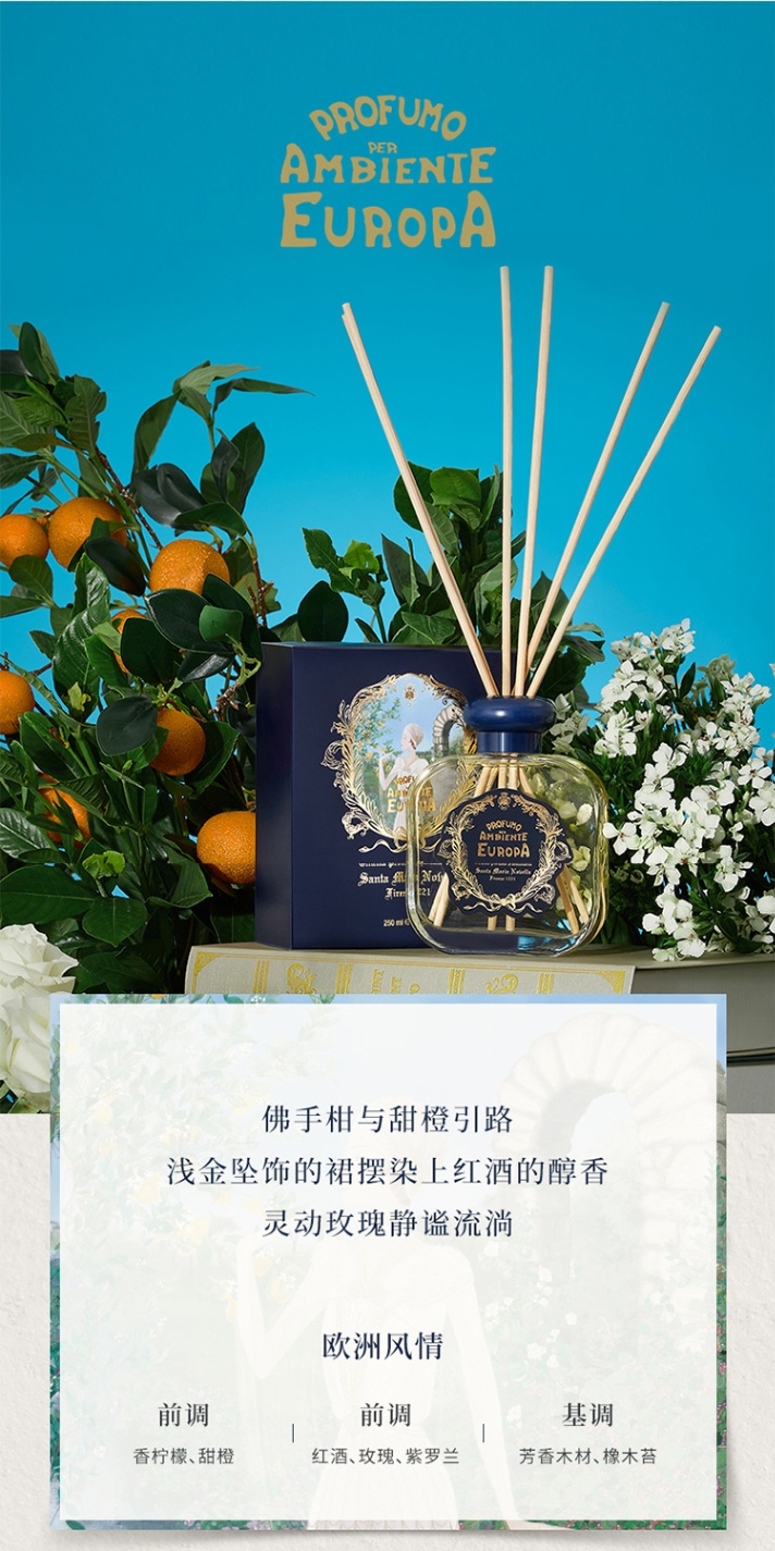 商品Santa Maria Novella|圣玛利亚 无火香薰家居扩香250ml ,价格¥729,第3张图片详细描述