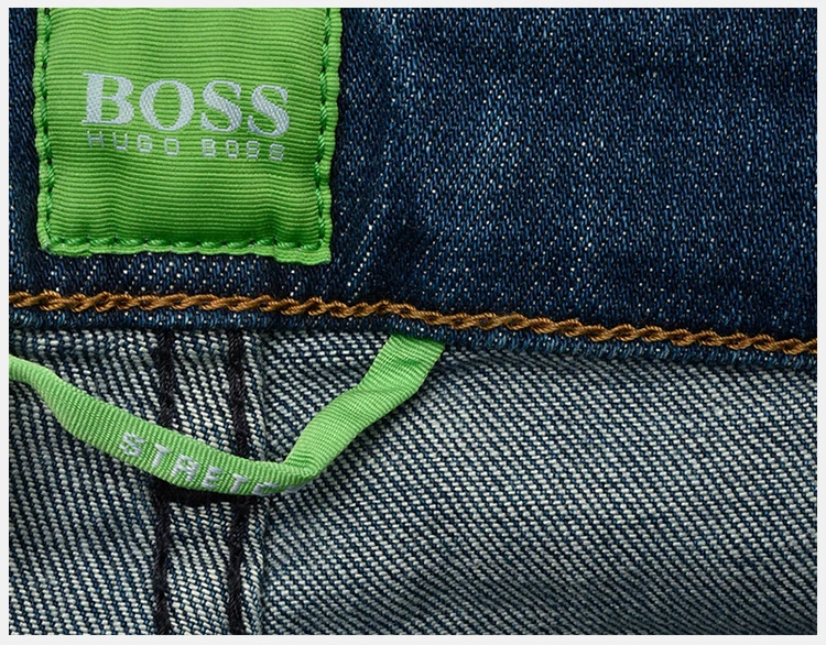 商品Hugo Boss|Hugo Boss 雨果博斯 新款男士棉质蓝色运动休闲时尚牛仔裤长裤 C-DELAWARE1-17S-0525-423,价格¥539,第5张图片详细描述