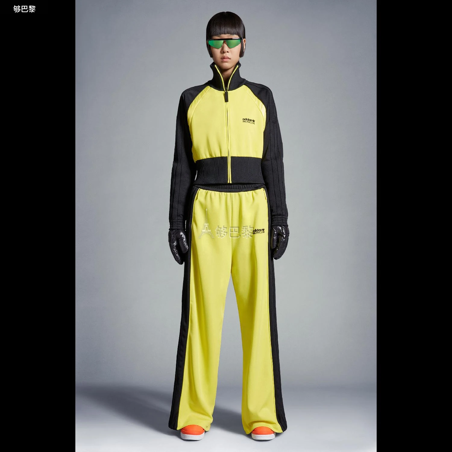 商品Moncler|【预售】 MONCLER 盟可睐 25春夏 女士 休闲裤 Acetate Trackpants I209S8H00001M2291F91 ,价格¥6099,第4张图片详细描述
