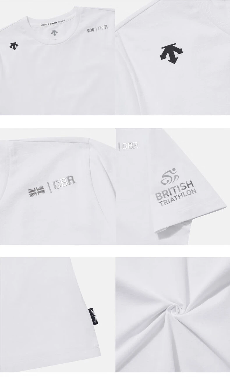 商品DESCENTE|【享贝家】（国内现货-QD）迪��桑特 运动休闲圆领短袖T恤 黑色 SP223ITS42,价格¥348,第4张图片详细描述