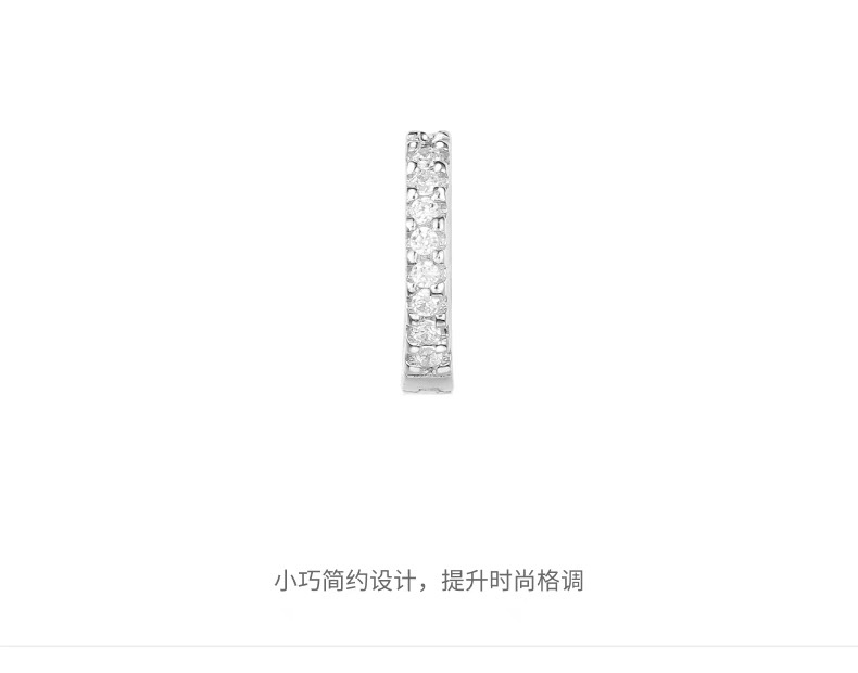 商品[国内直发] apm Monaco|APM Monaco 时尚简约耳环女款925银耳饰AE11103OX,价格¥490,第5张图片详细描述