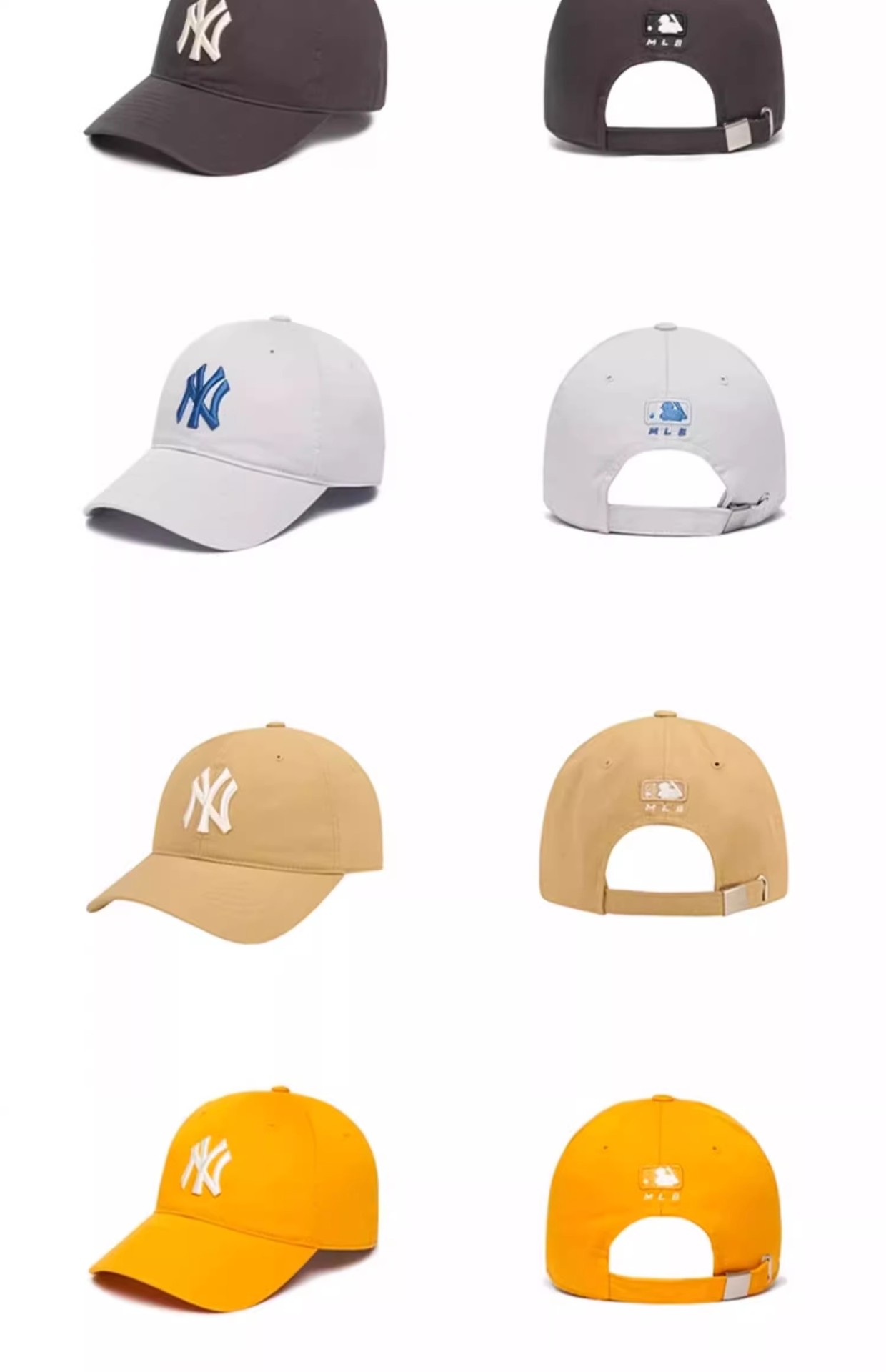 商品MLB|【国内现货】MLB官方男女情侣软顶棒球帽遮阳休闲鸭舌帽明星同款,价格¥343,第5张图片详细描述