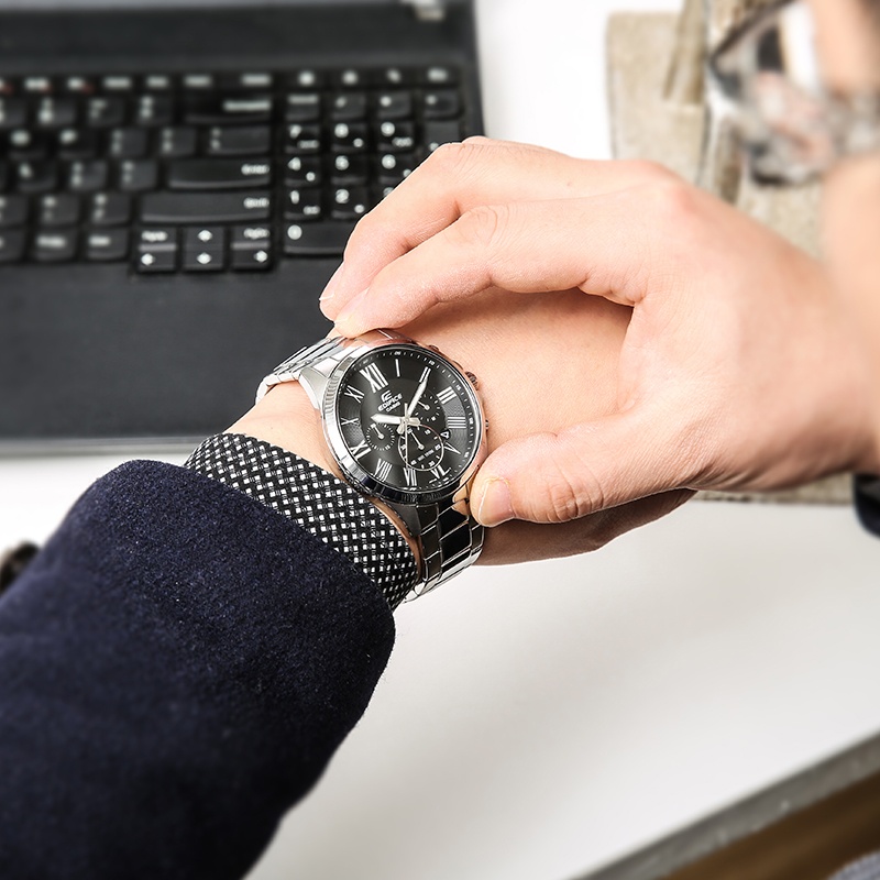 商品[国内直发] Casio|卡西欧手表EDIFICE系列  日期显示 秒表功能,价格¥614,第4张图片详细描述