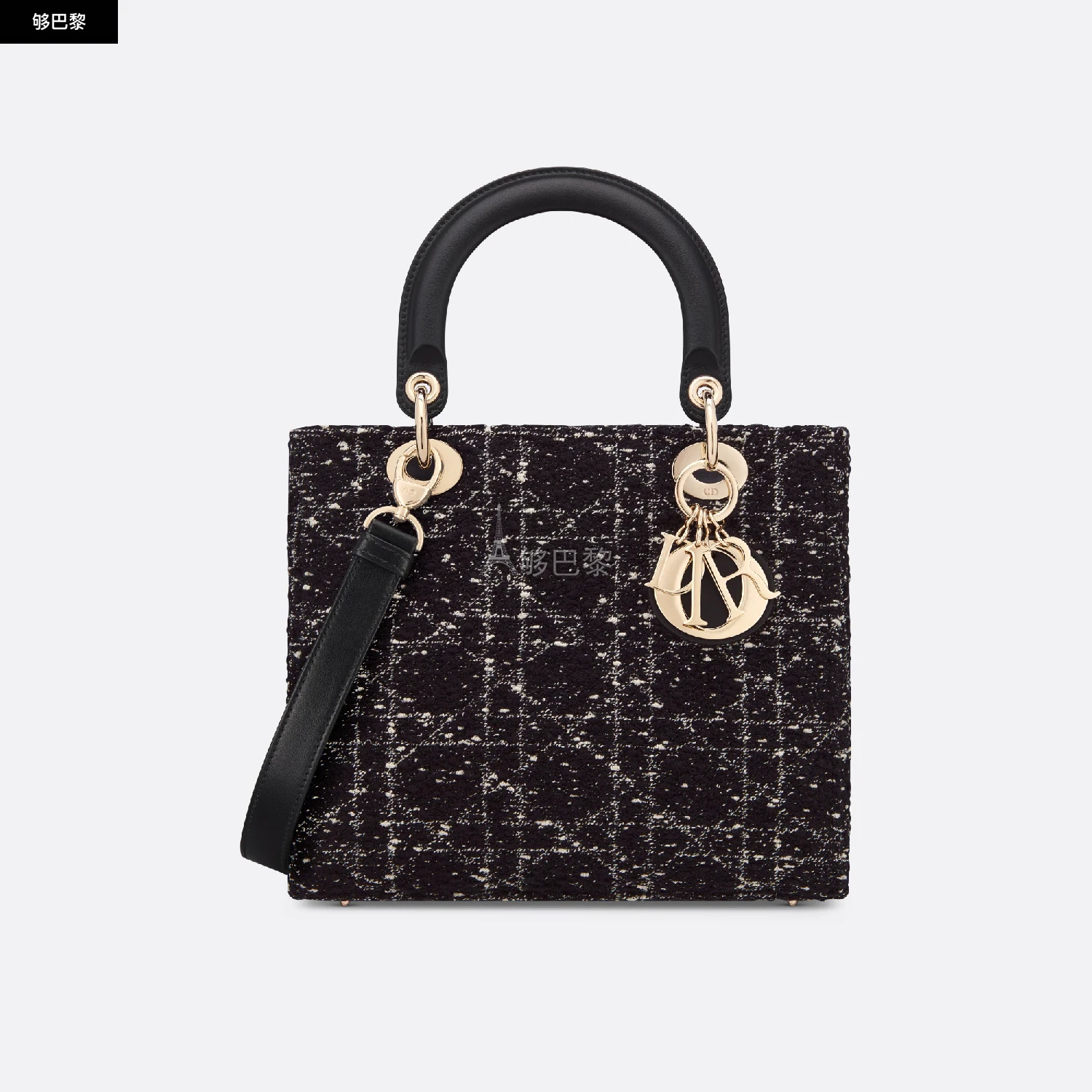 商品Dior|【预售】 迪奥 25春夏 女士 单肩包 Sac Lady D-Lite Medium M0565OTKV_M911 ,价格¥49053,第2张图片详细描述