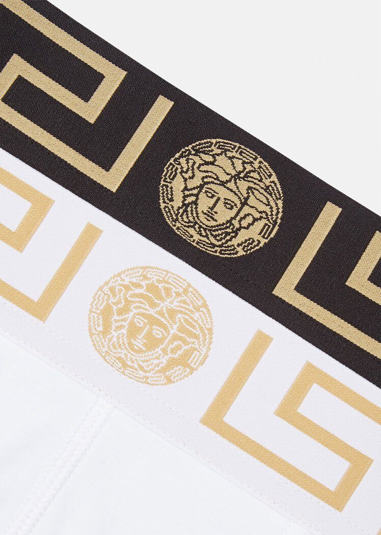 商品[国内直发] Versace|2件装 男士四角平角内裤 AU10181 A232741,价格¥322,第6张图片详细描述