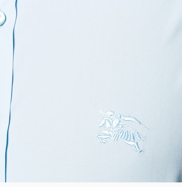 商品Burberry|Burberry 博柏利 浅蓝色男士衬衫 8024524,价格¥2089,第7张图片详细描述