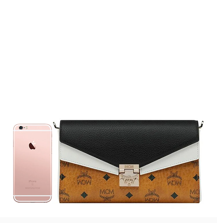 商品MCM|MCM 女士棕色翻盖字母印花信封链条包 MYZ9SME80CB,价格¥3189,第1张图片详细描述