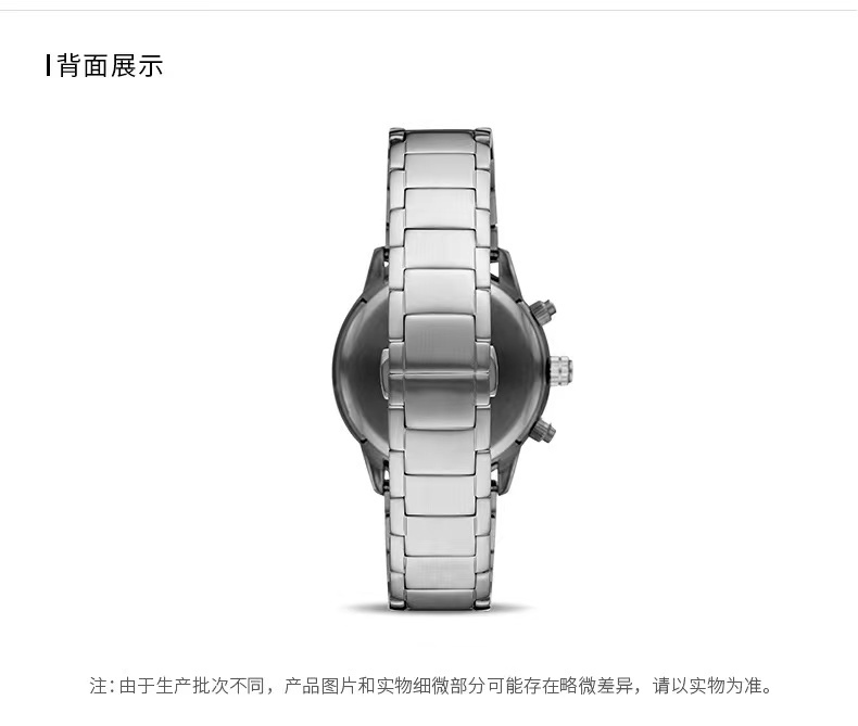 商品[国内直发] Emporio Armani|Armani阿玛尼时尚运动手表男 黑色男士手表AR11241,价格¥2114,第6张图片详细描述