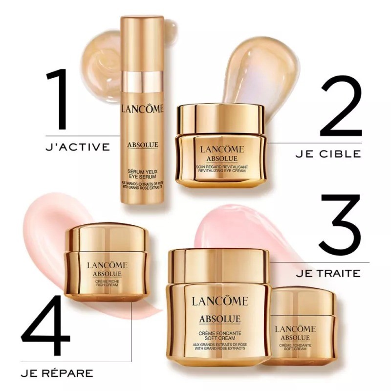 商品Lancôme|兰蔻2022菁纯限量护肤5件套 轻盈面霜60ml+轻盈面霜15ml+滋润面霜15ml+眼霜5ml+眼精华5ml,价格¥1475,第4张图片详细描述