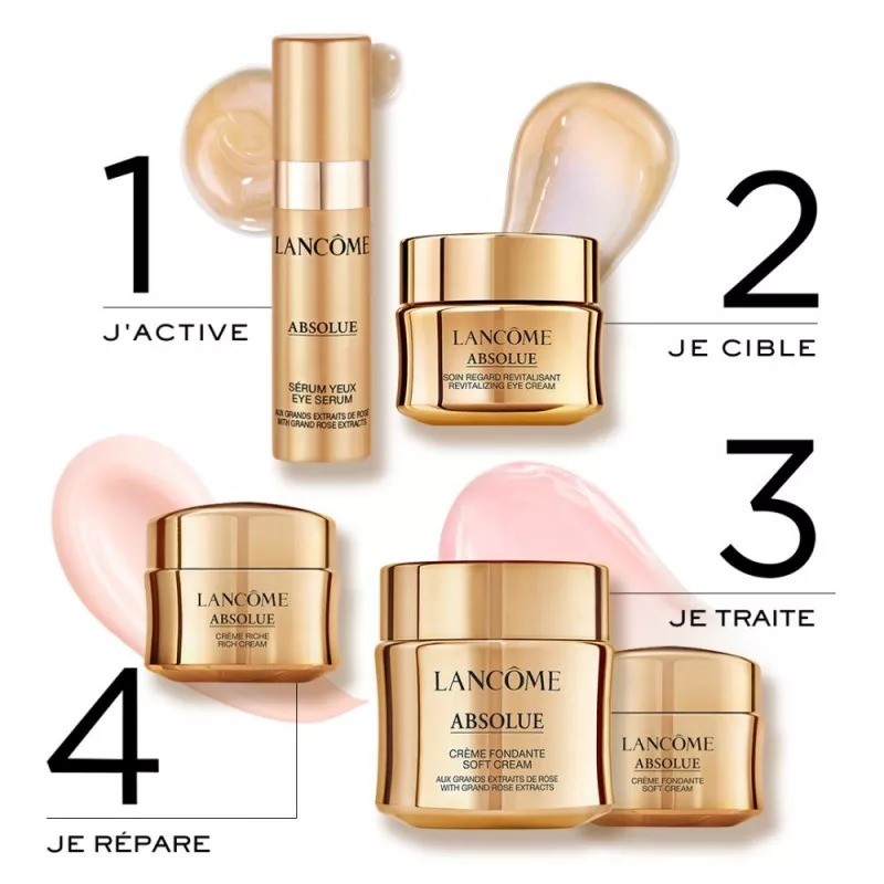 商品Lancôme|兰蔻2022菁纯限量护肤5件套 轻盈面霜60ml+轻盈面霜15ml+滋润面霜15ml+眼霜5ml+眼精华5ml,价格¥1485,第4张图片详细描述