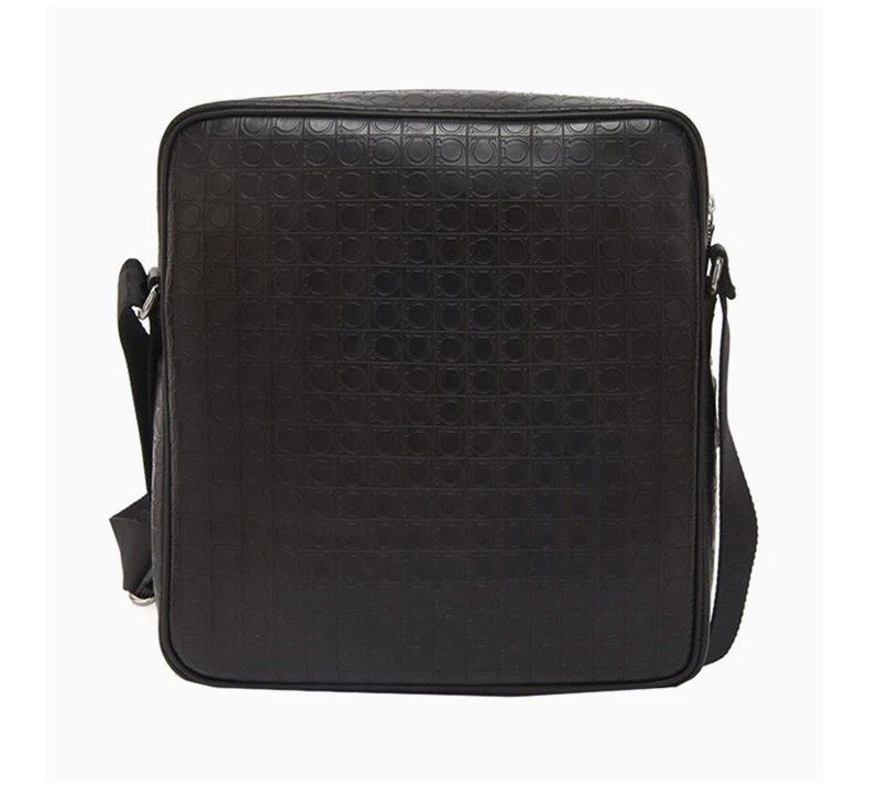 商品[国内直发] Salvatore Ferragamo|Salvatore Ferragamo 菲拉格慕 男士深咖色牛皮单肩斜挎包 24-9541-0556947,价格¥3763,第4张图片详细描述