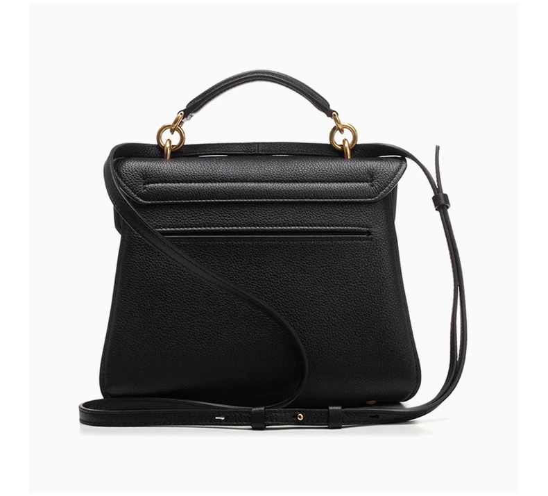 商品[国内直发] Salvatore Ferragamo|Salvatore Ferragamo 菲拉格慕 女士黑色牛皮手提包挎包 21-H493-0718459,价格¥13440,第3张图片详细描述