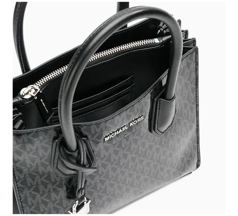 商品[国内直发] Michael Kors|Michael Kors 迈克高仕 女士单肩包斜挎包 30H8SM9M8B-BLACKSILVER,价格¥857,第6张图片详细描述