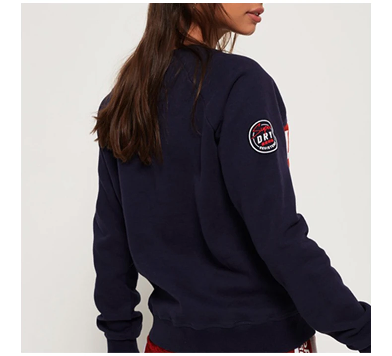 商品[国内直发] Superdry|SUPERDRY 海军蓝女士卫衣/帽衫 G20141SQ-JEF,价格¥140,第6张图片详细描述