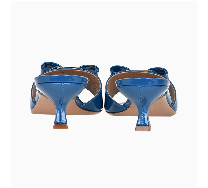 商品Salvatore Ferragamo|Salvatore Ferragamo 菲拉格慕 女士露趾高跟拖鞋 0709025,价格¥2298,第7张图片详细描述
