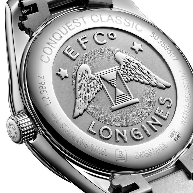 商品Longines|现货 LONGINES浪琴 石英机芯女士贝母腕表34毫米L2.386.4.87.6,价格¥8083,第4张图片详细描述