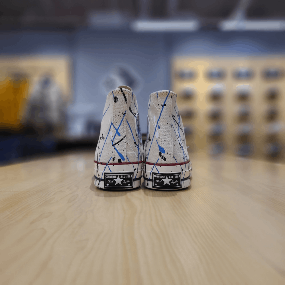 商品【预售商品15天发货】 Converse|【韩国直邮|包邮包税】匡威 共用 CHUNK TAYLOR 70 PAINTER EGRET 高鞋 CHUCK 70 HI EGRET/DIGITAL BLUE/EGRET 170802C,价格¥727,第5张图片详细描述