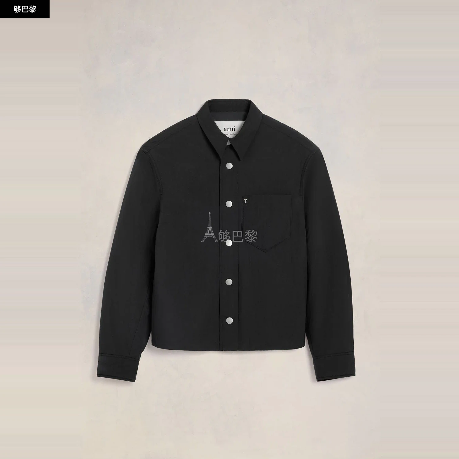 商品AMI|【预售】 AMI PARIS 25春夏 男士 长袖衬衫 Surchemise Ami de Coeur Ouatinée HJK237.PA0009001 ,价格¥4993,第2张图片详细描述