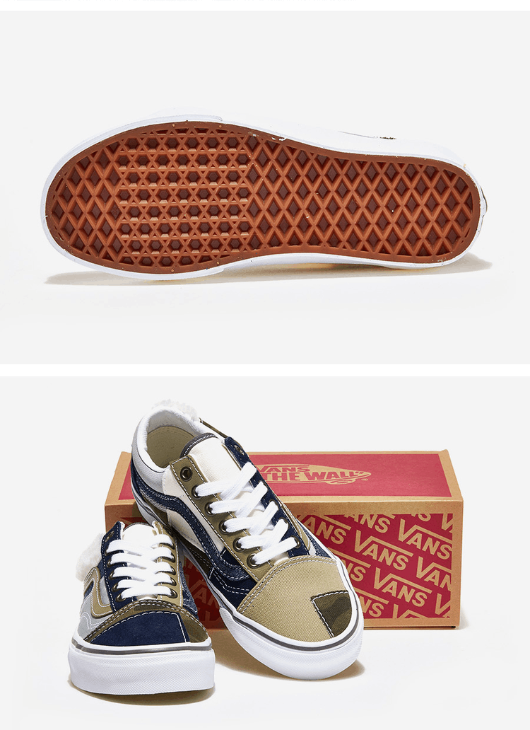 商品Vans|【韩国直邮|包邮包税】万斯OLD SKOOL  运动鞋 SNEAKERS  VN0000SKCMA (PATCHWORK) CAMO,价格¥259,第3张图片详细描述