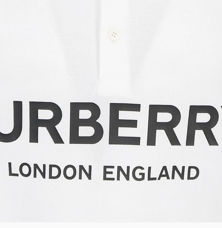 商品Burberry|Burberry 博柏利 男士白色短袖衬衫 8009498,价格¥2086,第5张图片详细描述