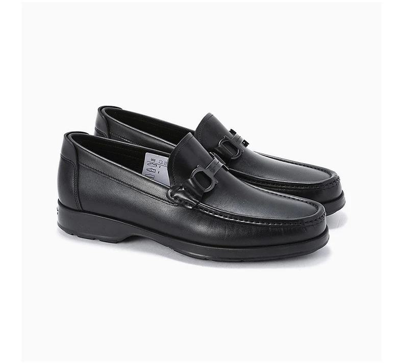 商品Salvatore Ferragamo|SALVATORE FERRAGAMO 男鞋黑色牛皮商务皮鞋 0585335,价格¥2623,第5张图片详细描述