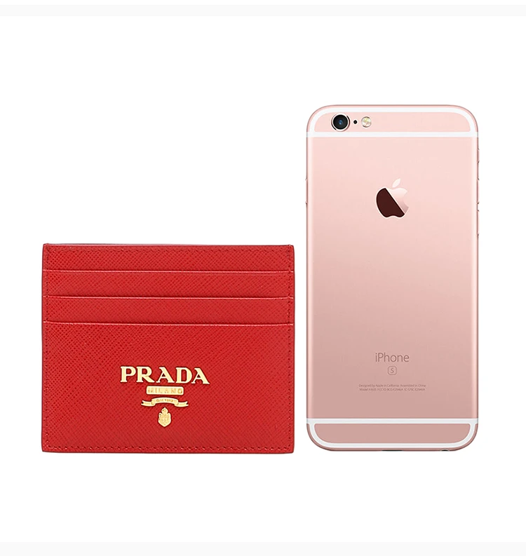 商品Prada|PRADA 红色女士卡夹 1MC025-QWA-F068Z,价格¥3053,第3张图片详细描述