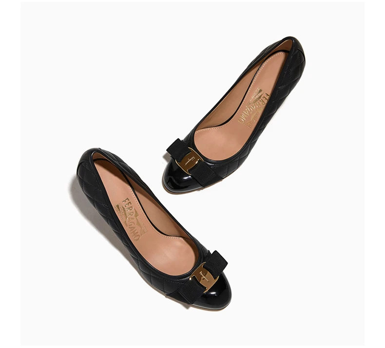 商品Salvatore Ferragamo|Salvatore Ferragamo 菲拉格慕 女士��黑色高跟鞋 01-N674-692392,价格¥3271,第7张图片详细描述