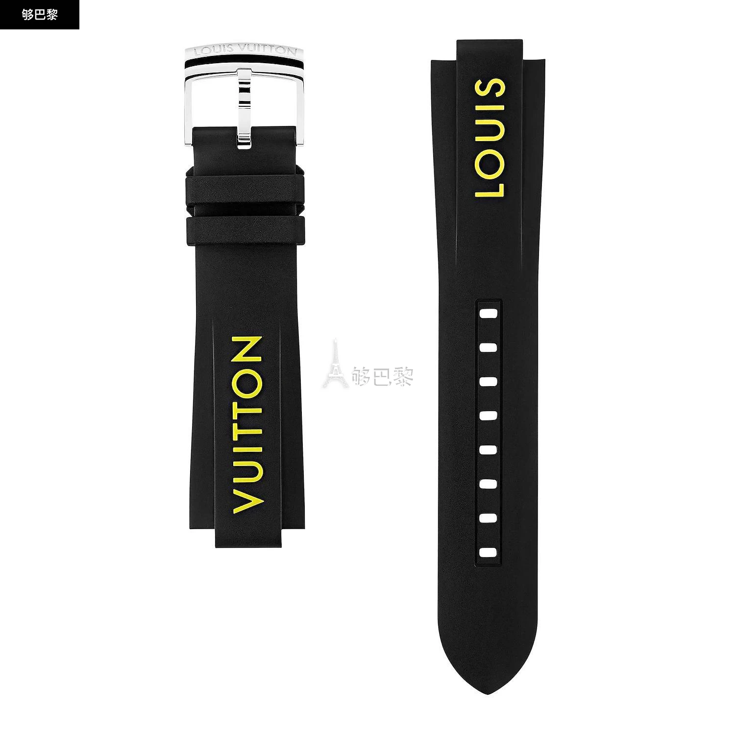 商品Louis Vuitton|【预售】 LV路易威登 25春夏 女士 手表带 TAMBOUR 橡胶表带 R15365 ,价格¥4343,第2张图片详细描述