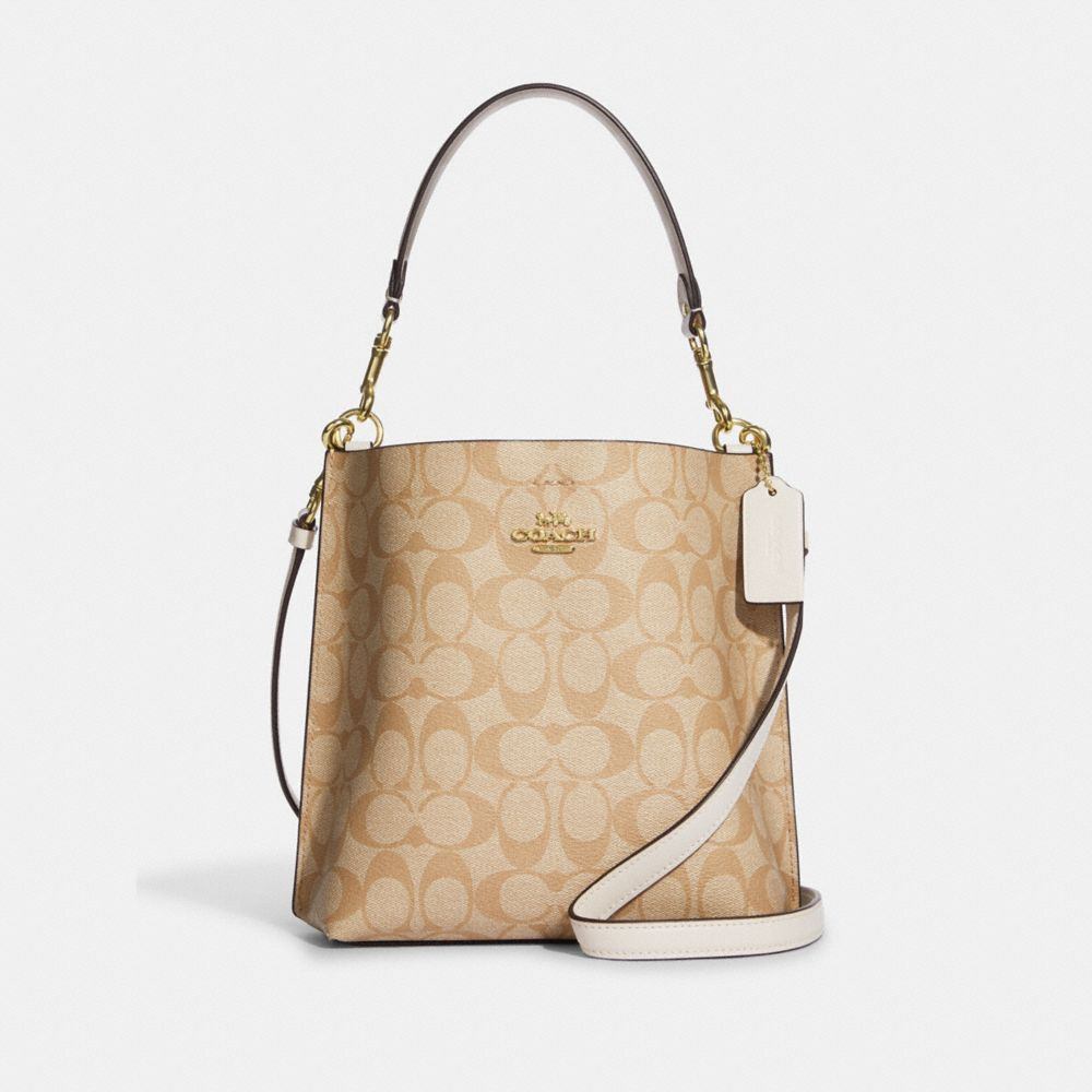 商品[国内直发] Coach|蔻驰水桶包奢侈品经典老花满印pvc手提单肩斜挎水桶包C3766 V5P0M,价格¥1174,第9张图片详细描述