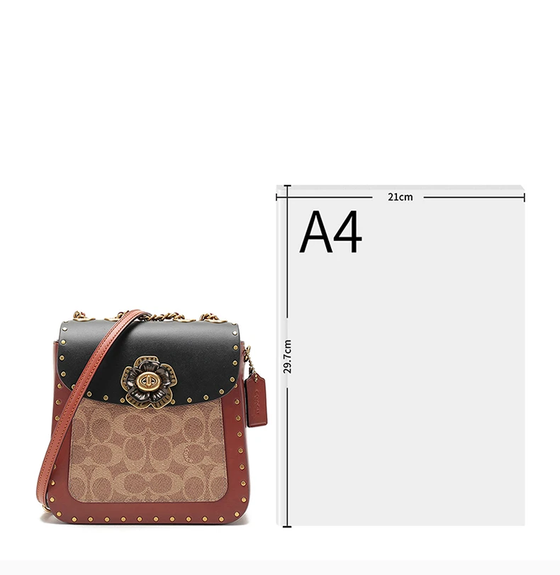 商品Coach|COACH(专柜)  女士拼色小牛皮双肩包 C2463B4NQ4 ,价格¥1492,第4张图片详细描述