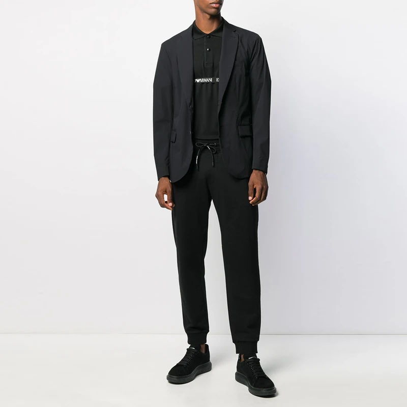 商品Emporio Armani|EMPORIO ARMANI 安普里奥·阿玛尼 男士黑色运动裤 8N1P91-1J04Z-0999,价格¥1173,第4张图片详细描述