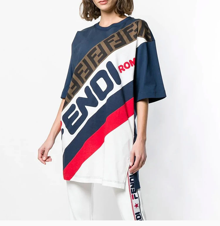 商品Fendi|FENDI 拼色女士连衣裙 FAF100-A6JQ-F14PK,价格¥2580,第7张图片详细描述