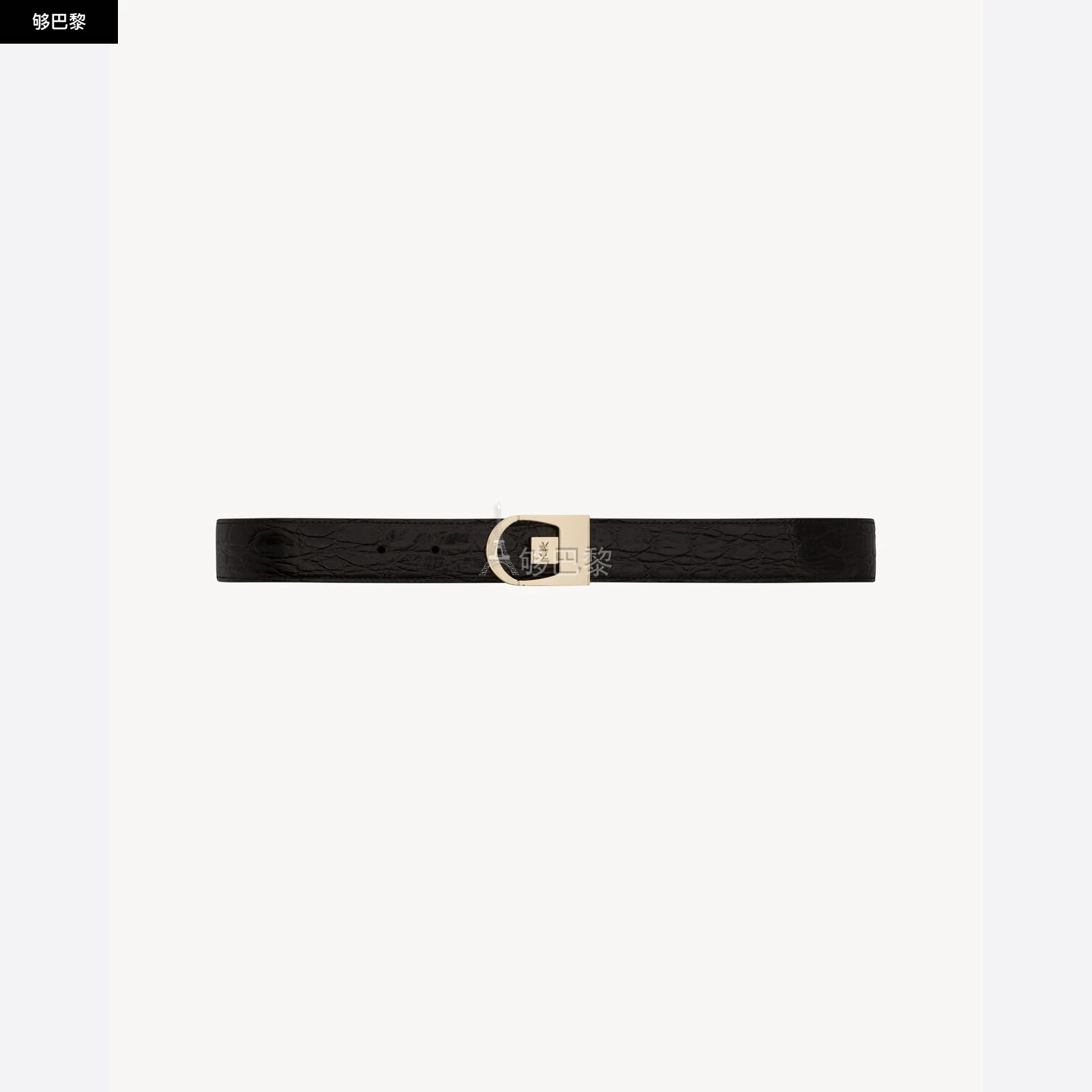 商品Yves Saint Laurent|【预售】 YSL圣罗兰 25春夏 女士 腰带 鳄鱼纹压印皮革双面腰带 828728AAEX82053,价格¥5307,第2张图片详细描述