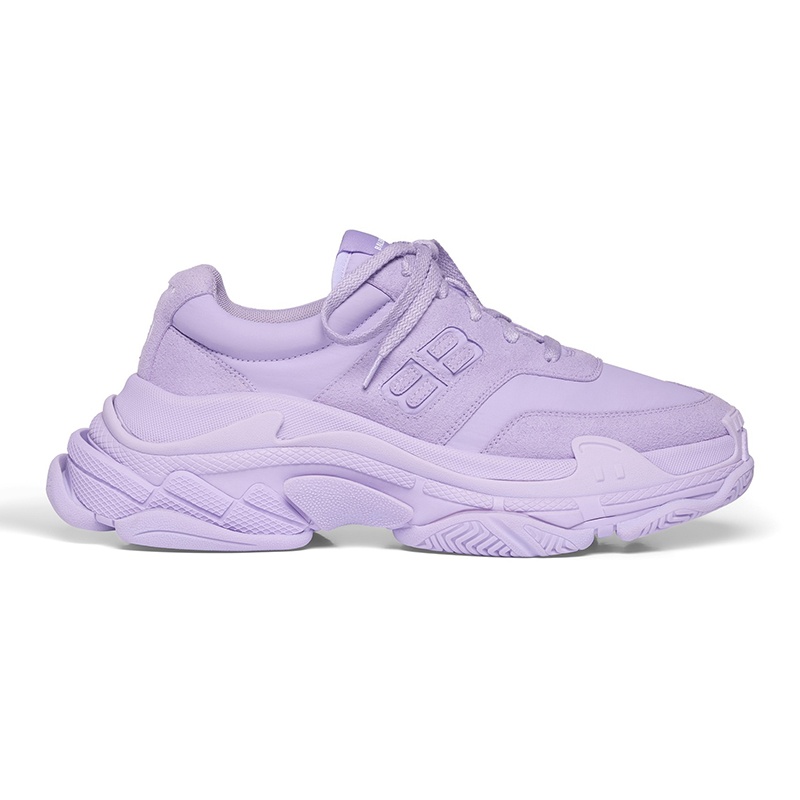 商品Balenciaga|巴黎世家 TripleS系女紫色尼龙休闲运动鞋,价格¥6801,第2张图片详细描述