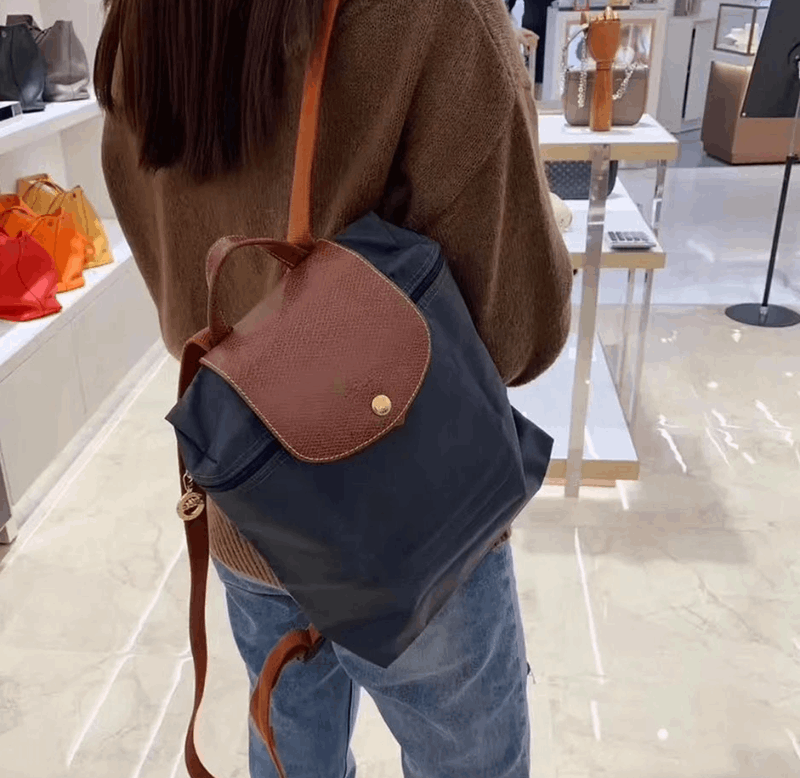 商品[国内直发] Longchamp|珑骧双肩包LE PLIAGE系列织物可折叠手提双肩包背包新款L1699 089,价格¥789,第4张图片详细描述