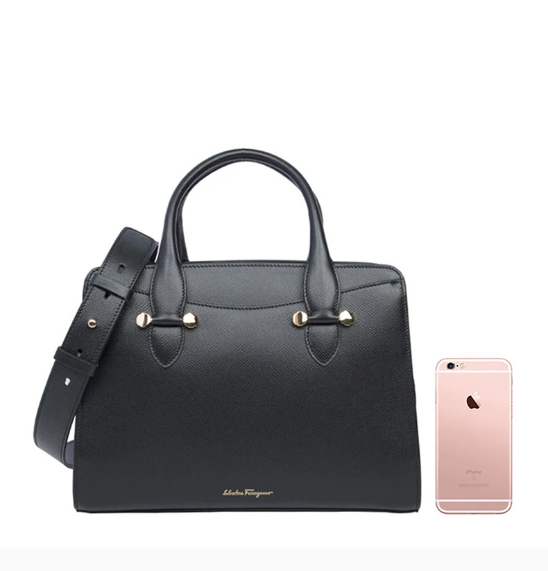 商品[国内直发] Salvatore Ferragamo|Salvatore Ferragamo 菲拉格慕 女士黑色手提包 21-G925-1684042,价格¥4762,第8张图片详细描述