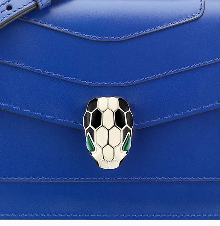 商品[国内直发] BVLGARI|BVLGARI 宝格丽 蓝色 女士挎包 287019,价格¥16606,第6张图片详细描述