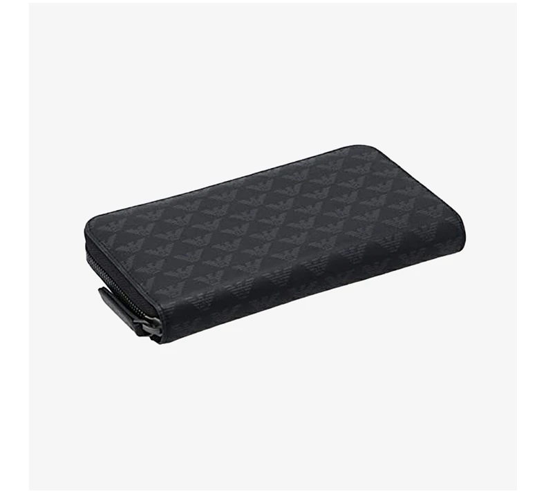 商品Emporio Armani|EMPORIO ARMANI 黑色男士长款钱夹 YEM867-YH606-86526,价格¥1363,第7张图片详细描述