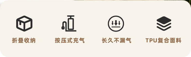 商品[国内直发] MobiGarden|户外露营充气u型枕睡枕便携旅游按压式气枕 ,价格¥67,第9张图片详细描述