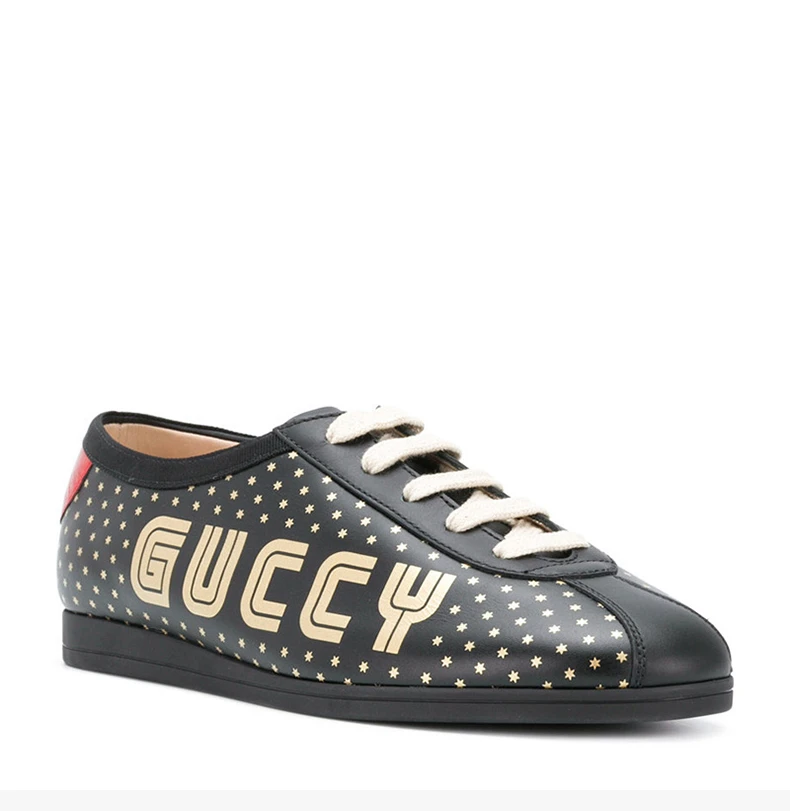 商品[国内直发] Gucci|GUCCI 古驰 女士黑金拼色运动鞋 519718-0G270-1079,价格¥4896,第5张图片详细描述