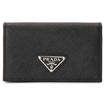 商品Prada|PRADA 男士黑色翻盖卡夹 1MC122-QHH-F0632,价格¥2499,第3张图片详细描述