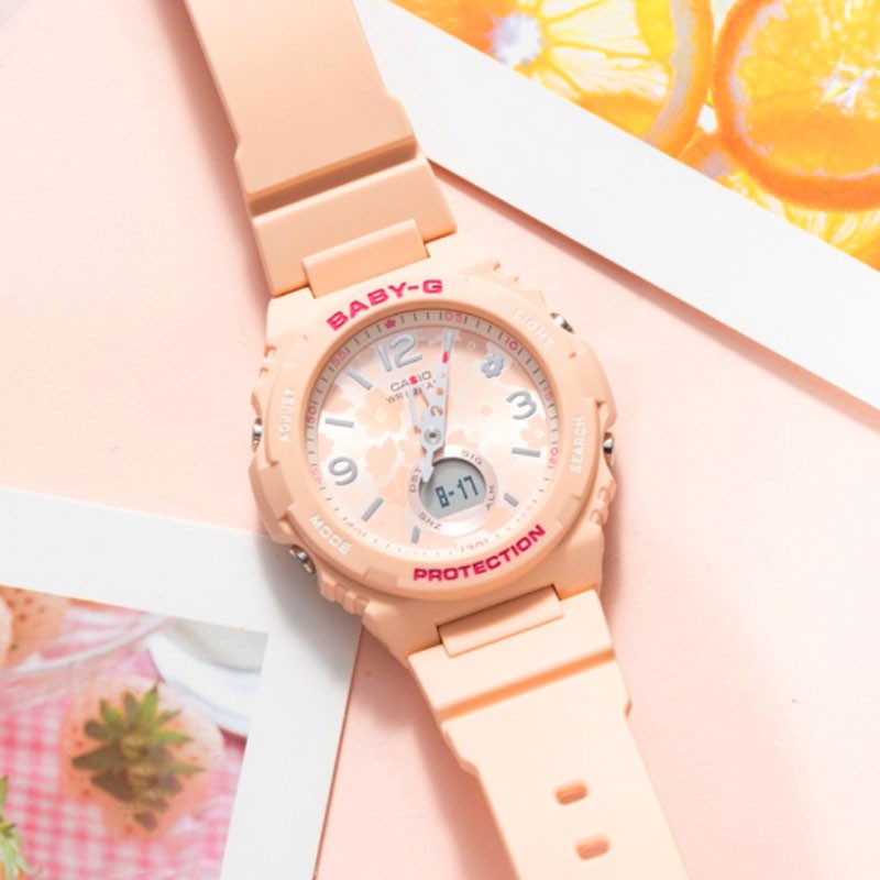 商品[国内直发] Casio|卡西欧手表以户外为灵感的新BABY-G系列 防震 100米防水 高亮度LED照明 世界时间（27个城市） 秒表 蓄光功能,价格¥614,第4张图片详细描述