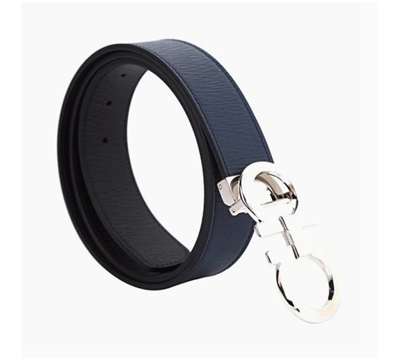 商品[国内直发] Salvatore Ferragamo|Salvatore Ferragamo 菲拉格慕 男士深蓝色牛皮腰带 67-5542-694426【包装随机，部分无包装盒】,价格¥3105,第5张图片详细描述