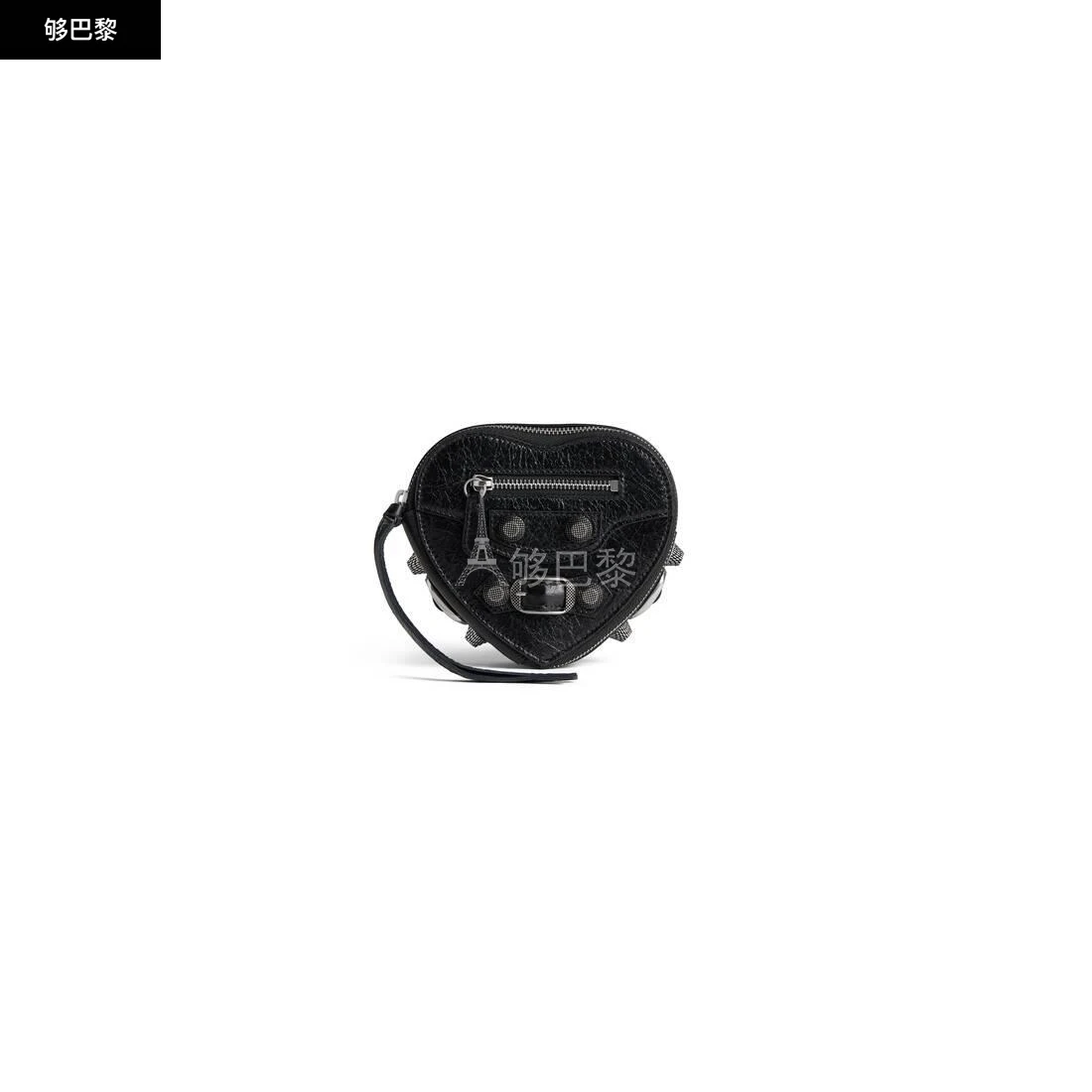 商品Balenciaga|【预售】 巴黎世家 25春夏 女士 零钱包 LE CAGOLE HEART珠宝盒 7716741VG9Y1000 ,价格¥6251,第2张图片详细描述